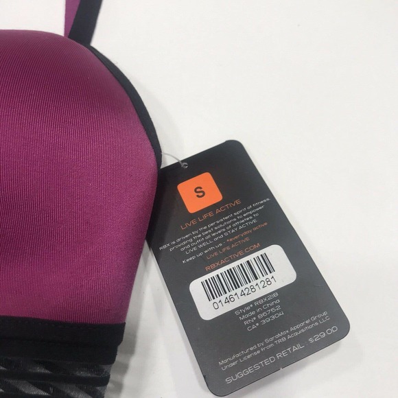 RBX Sports Bra Fashion Sports Bra Strappy Sports Bra Womens Small - Picture 8 of 9